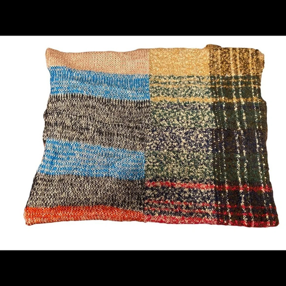 Infinity Knit Plaid Scarf - Picture 3 of 5